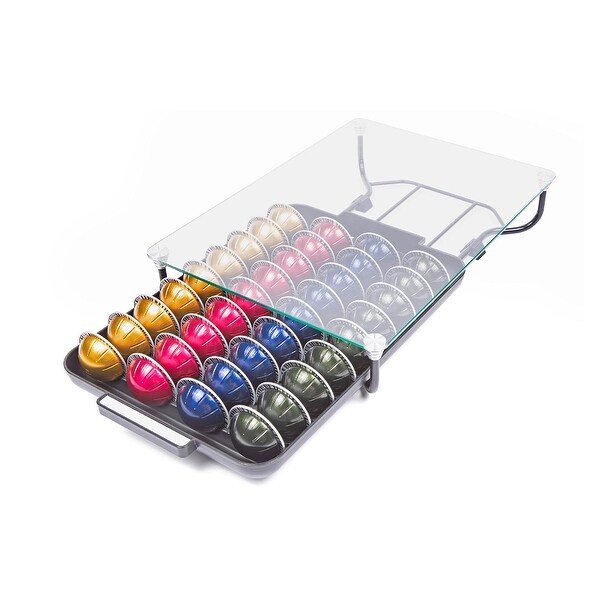 Nifty Nespresso Vertuoline Glass Top Drawer 40 Large or 52 Small Pod Bed Bath Beyond 39064240