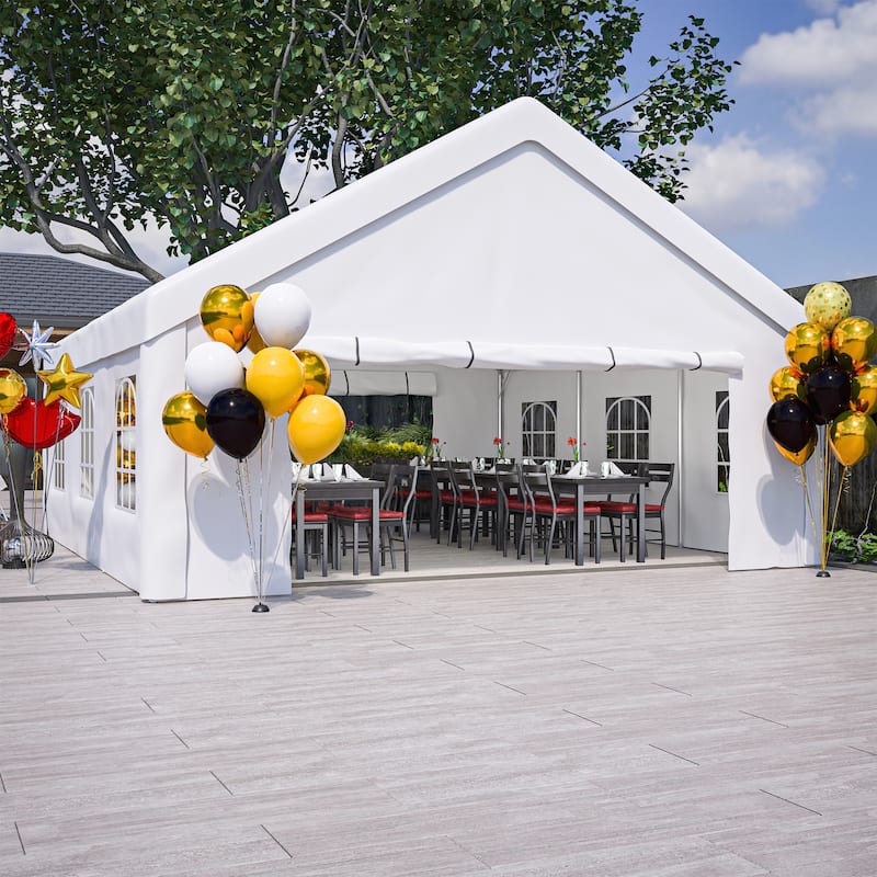 GDFStudio - Amelia Spacious Outdoor Party Tent with Removable Sidewalls and Storage Bags