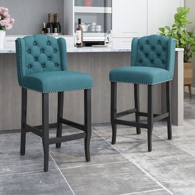 Foxwood Wingback Barstool (Set of 2) by Christopher Knight Home