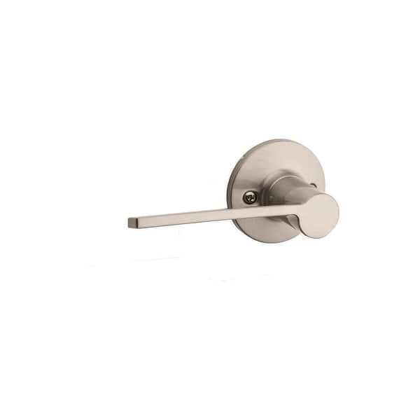 slide 1 of 1, Kwikset Palmina Left Handed Non-Turning One-Sided Dummy Door Lever