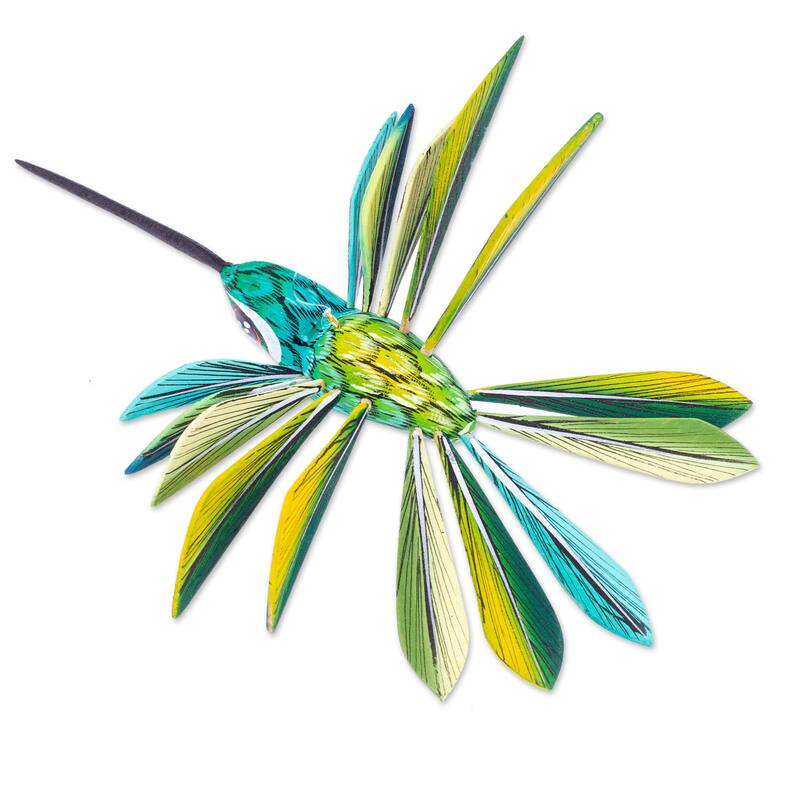 Novica Handmade Jungle Plumage Wood Alebrije Ornament