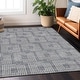 Machine Washable Indoor/ Outdoor Chantille Modern Houndstooth Rug - Bed ...