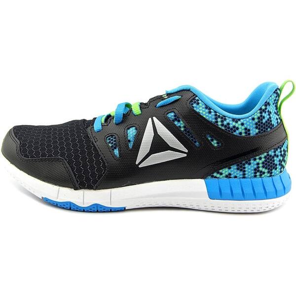 Shop Reebok Zprint 3d Mtl Youth Round Toe Synthetic Black Running