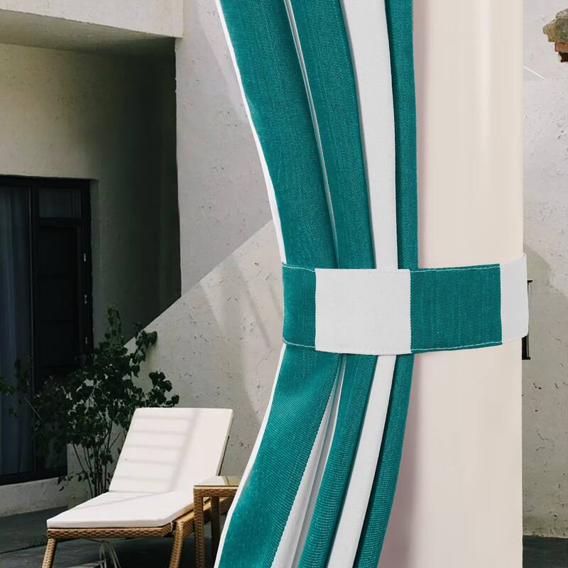 Stripe Outdoor UV Protected Privacy Tab Top Panel
