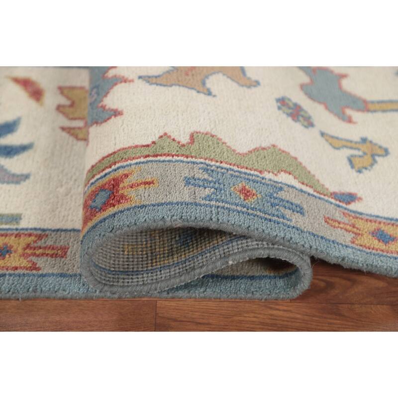 Oushak Oriental Area Rug Handmade Bedroom Wool Carpet - 9'2"x 11'8"