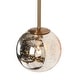 preview thumbnail 39 of 44, Bola Modern Gold 3-Light Chandelier Orb Glass Vanity Lights Wall Sconces
