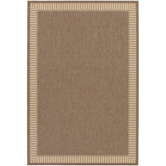 Pergola Flame Indoor/ Outdoor Area Rug - 5'3" x 7'6" - Light Brown/Beige