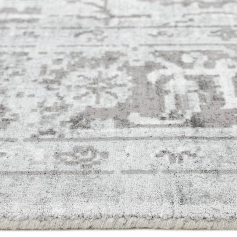 Overton Handmade Modern Contemporary Floral Area Rug