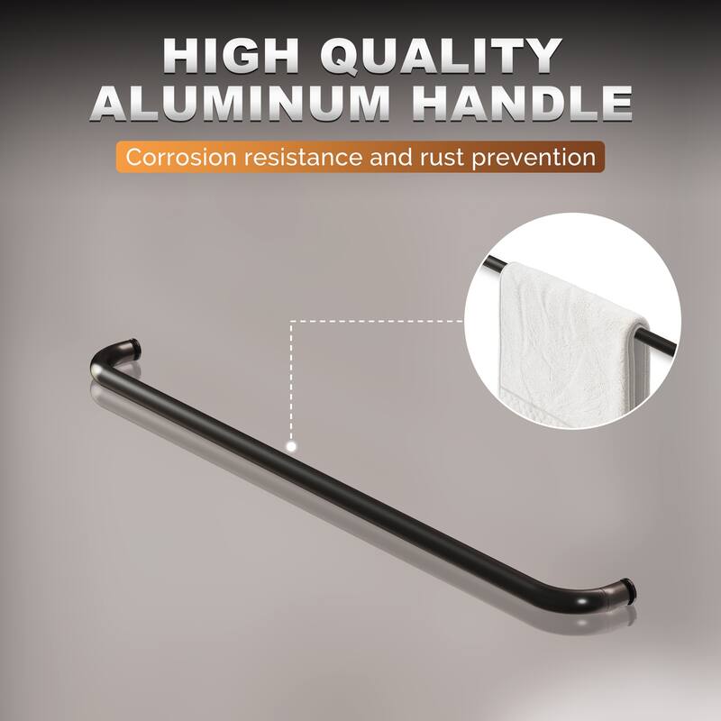 Elegant Double Sliding Shower Door Black Finish Framed with 1/4 inch Clear Tempered Glass