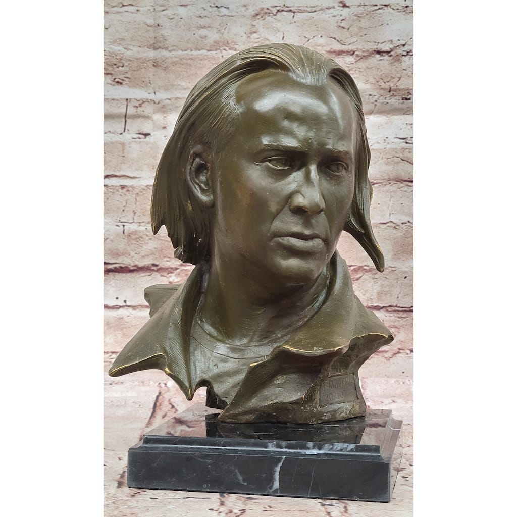 Nicolas Cage Bronze Bust Sculpture By Mavchi – Limited Edition Numbered