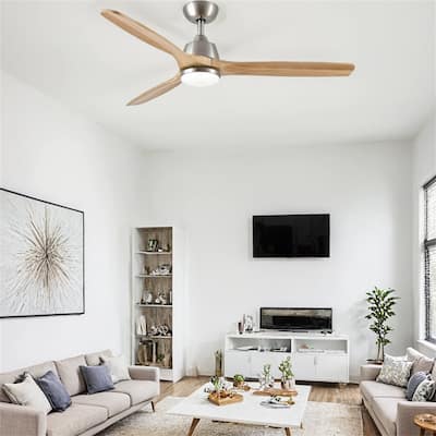 52" Intergrated LED Ceiling Fan Lighting with Remote Control