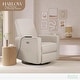preview thumbnail 8 of 21, Evolur Harlow Deluxe Upholstered Plush Seating Glide Rocker Light Sand