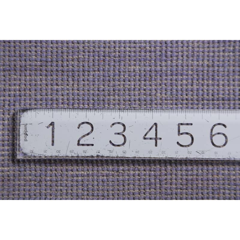 Hand Knotted Oriental 100% Wool Carpet Modern Solid Purples Gabbeh Area Rug - 12' 8'' X 10' 0''