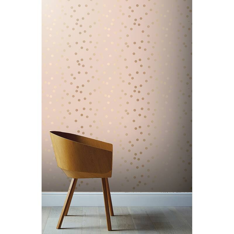 Arthouse Priscella Blush Polka Dot Wallpaper