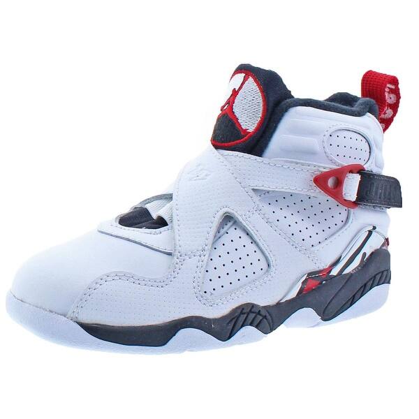 Shop Jordan Boys 8 Retro Basketball Shoes Little Kid High Top