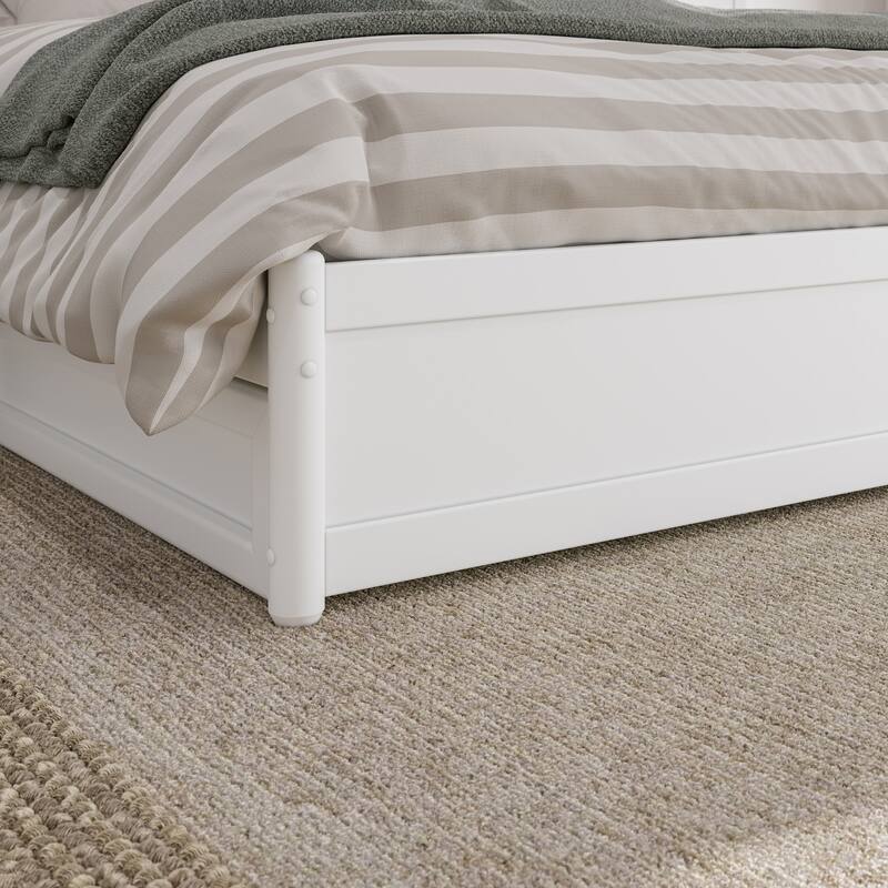 Barcelona Panel Platform Bed with Twin XL Trundle