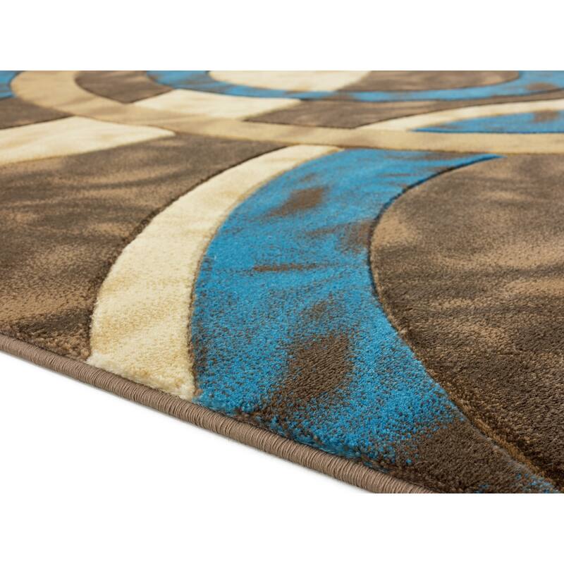 Orelsi Collection Abstract Area Rug