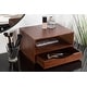 preview thumbnail 4 of 44, Kate and Laurel Hutton Floating Wall Shelf with Drawer - 12.5x10x7