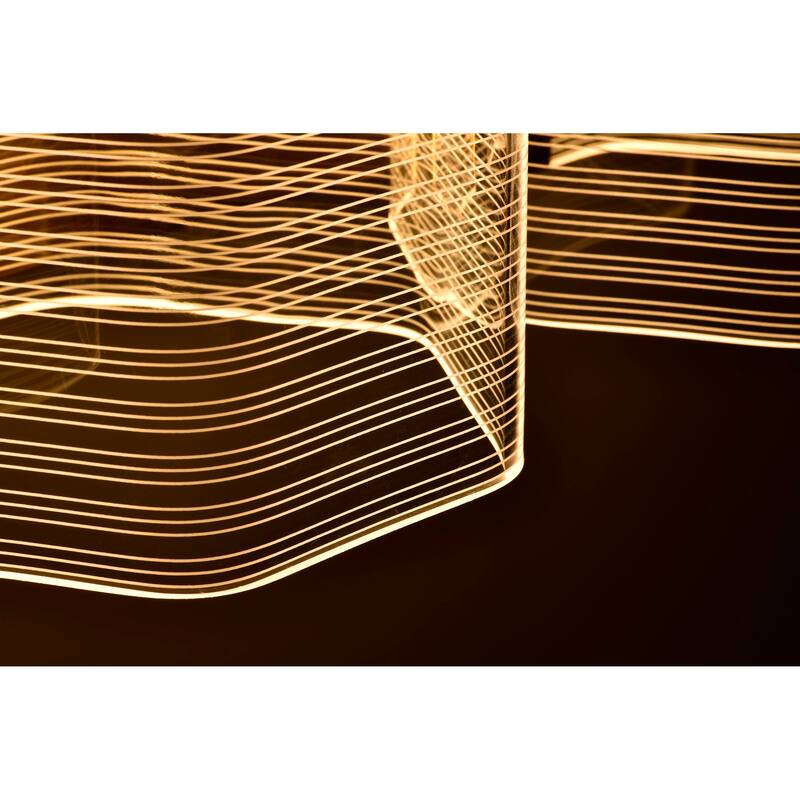 Kenzo LED 3 Light Vanity Vintage Brass Finish Light Guide Panel - Polished Anodized Bronze