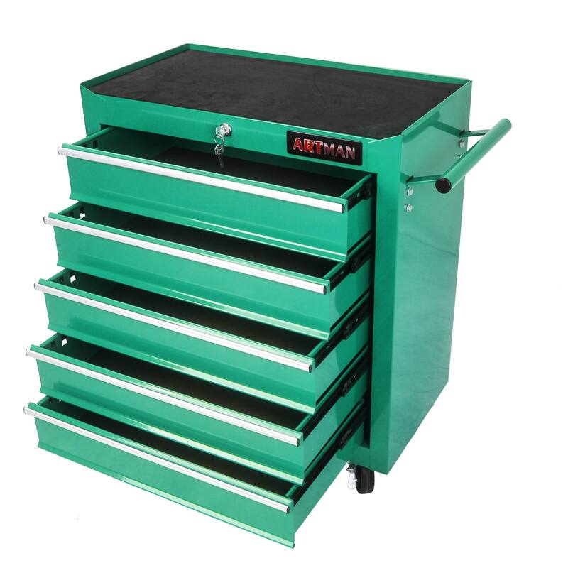 5 DRAWERS MULTIFUNCTIONAL TOOL CART WITH Wheels