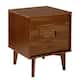 Middlebrook Mid-Century Solid Wood 2-Drawer Nightstand