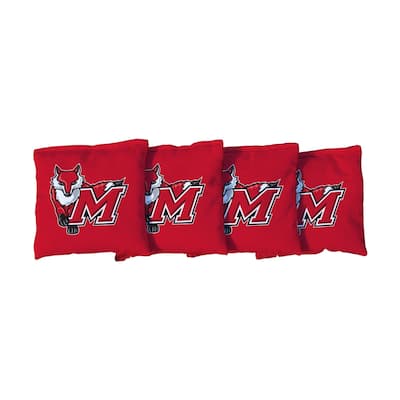 Marist College Red Foxes Red Cornhole Bags