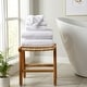 preview thumbnail 28 of 174, Linery & Co. Luxury Cotton Textured Bath Towel. 6 Piece Set - Optic White