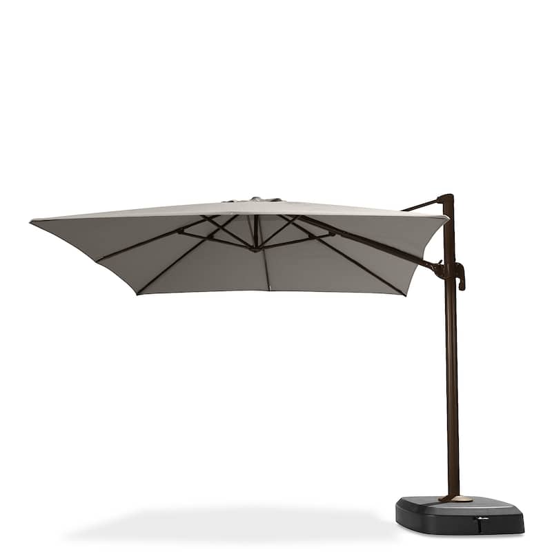 Portofino Comfort 18 Piece Sunbrella Outdoor Patio Sectional Seating & Dining Set with Umbrella