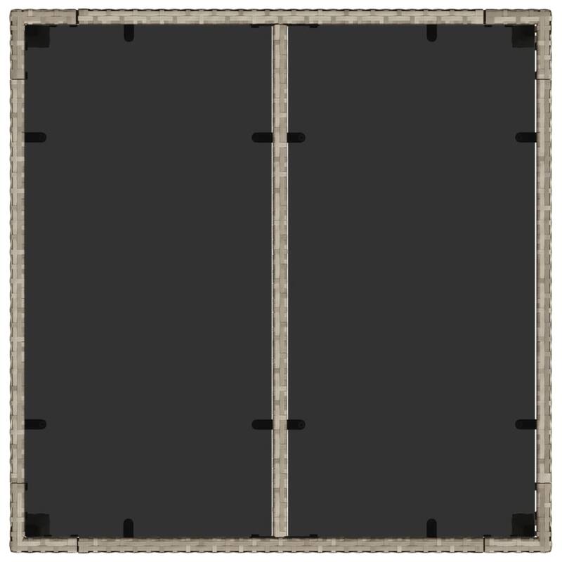 vidaXL Garden Table Set of 4 Light Grey - 35.4 x 35.4 x 29.5