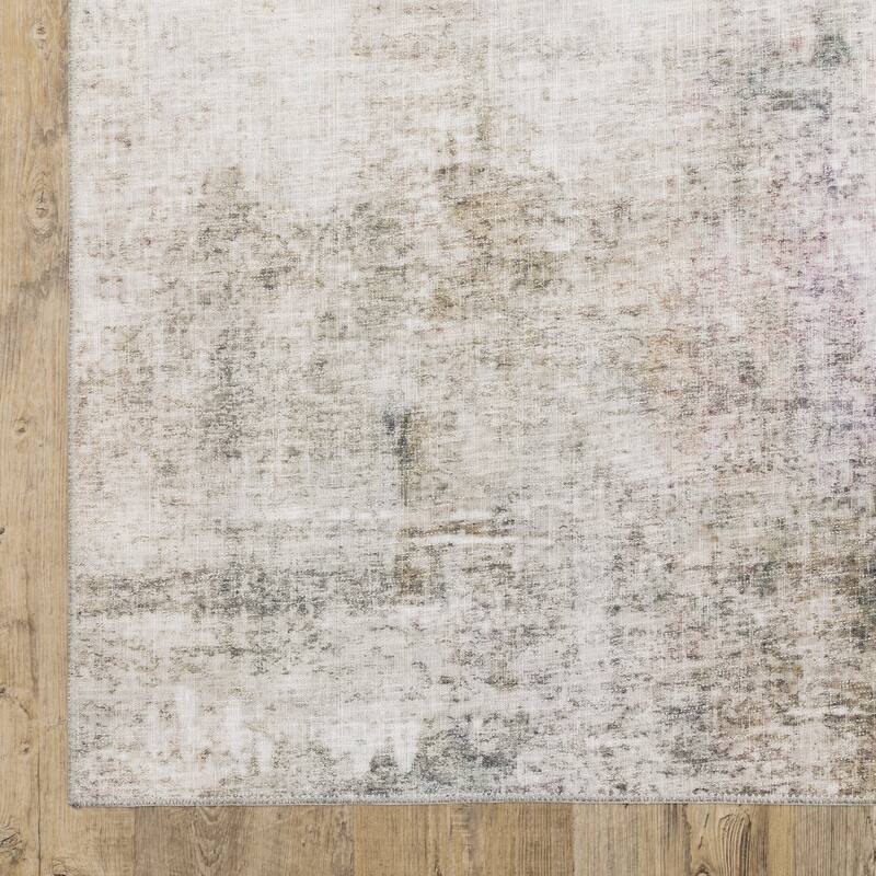 Vista Home Montreux Contemporary Abstract Beige/Cream Area Rug