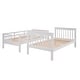 preview thumbnail 10 of 17, Twin over Twin Wood Bunk Bed with Three Drawers, White
