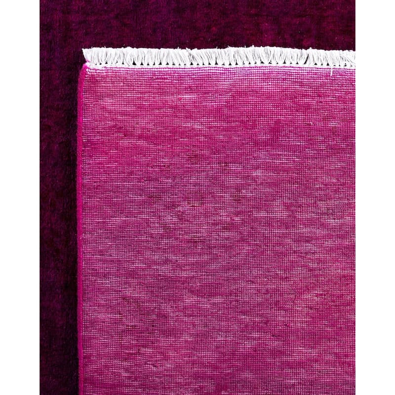 Fine Vibrance One-of-a-Kind Hand-Knotted Area Rug - Pink, 6' 2" x 9' 2" - 6' 2" x 9' 2"