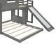 preview thumbnail 15 of 47, Playhouse-inspired Style Twin over Full Wooden Bunk Bed,Loft Bed with Playhouse,Farmhouse, Ladder, Slide and Guardrails