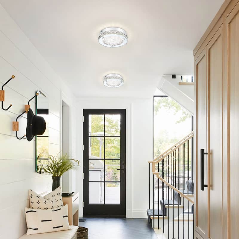 LED Crystal Ceiling Light LED Flush Mount Ceiling Light 3000K/4000K/5000K