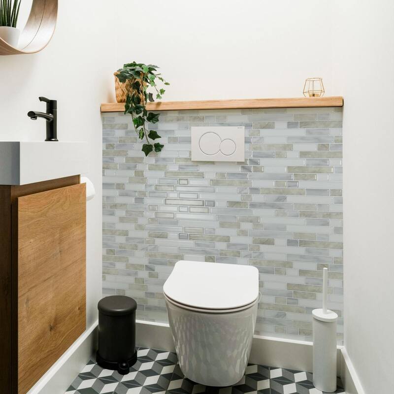 Art3d 10pcs Peel and Stick Backsplash Thickened Tiles, 12''x12'', Cover 10 Sq.Ft. - 11.8"x11.8"