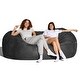preview thumbnail 17 of 49, Jaxx 7ft Oversized Bean Bag Couch – Extra Large 3-Seat Floor Sofa with Washable Cover Play Rooms, Living Rooms & Basements