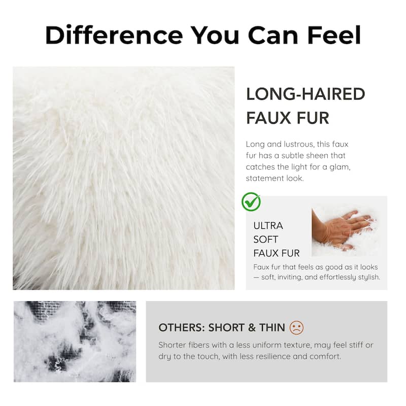 Furniture of America Neyra Modern 28-inch Faux Fur Accent Arm Chair