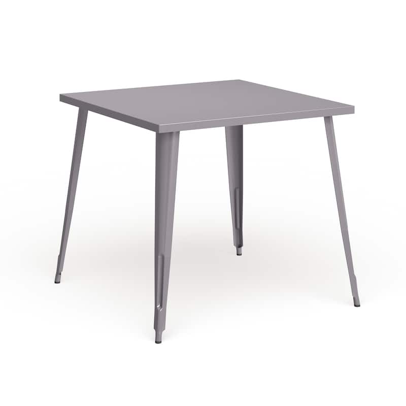 35.5'' Square Metal Indoor-Outdoor Table - 35.5"W x 35.5"D x 29.75"H