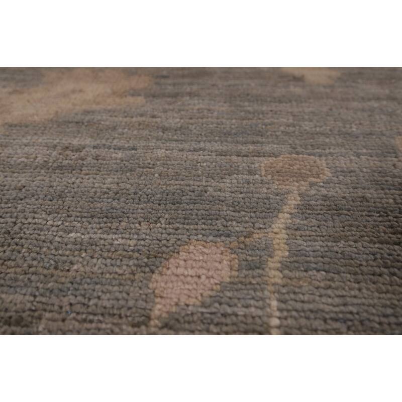 Vegetable Dye Oushak Area Rug Hand-Knotted Wool Carpet - 8'3" x 9'8"