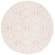 preview thumbnail 98 of 104, SAFAVIEH Handmade Blossom Mahalia Modern Floral Wool Rug 6' x 6' Round - Beige/Ivory