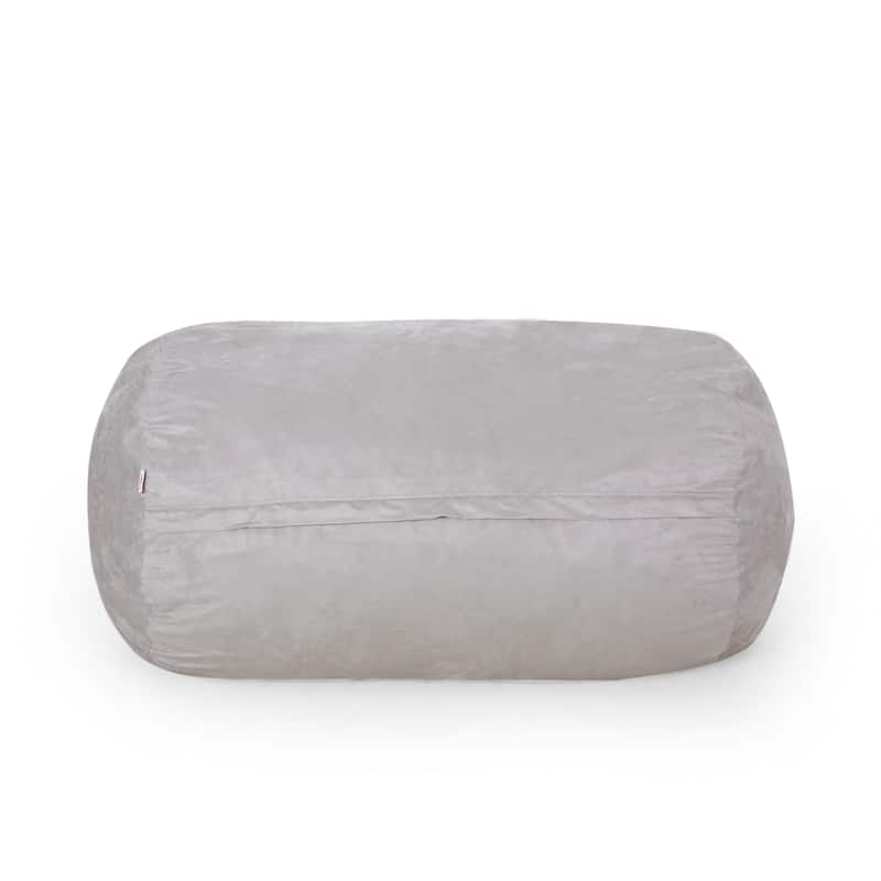 Asher Traditional 6.5-foot Suede Bean Bag Chair by Christopher Knight Home