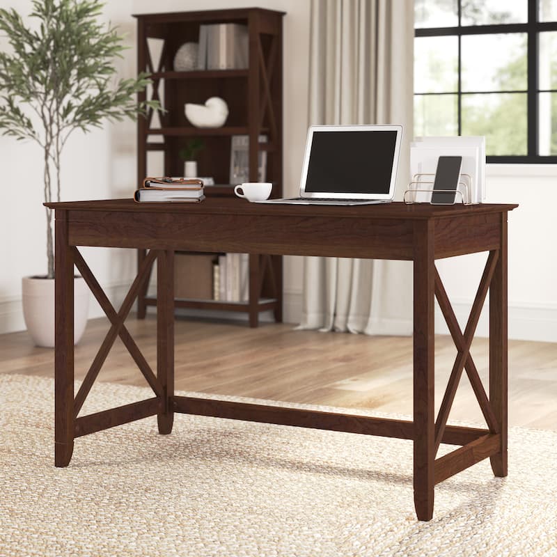 Key West 48W Writing Desk by Bush Furniture - Bing Cherry