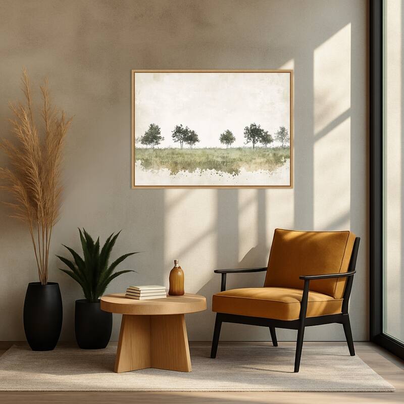 Still Woodland No. 1 by Mona Grace (38 x 28 in.), Framed Canvas Wall Art Print