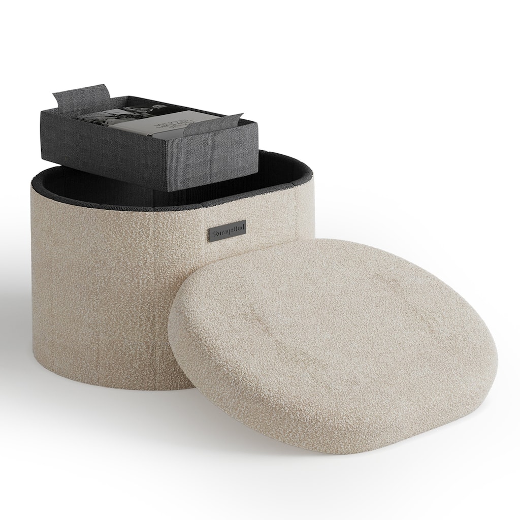 Empyrean Storage Bench for Living Room, Small Ottoman Foot Rest