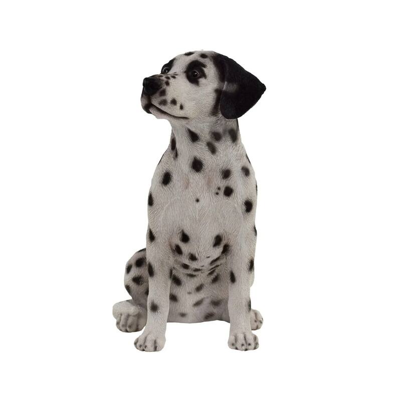 20.5" Sitting Dalmatian Outdoor Garden Statue
