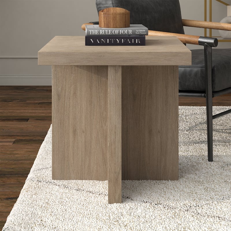 Elna 22" Wide Square Side Table - 22" Wide