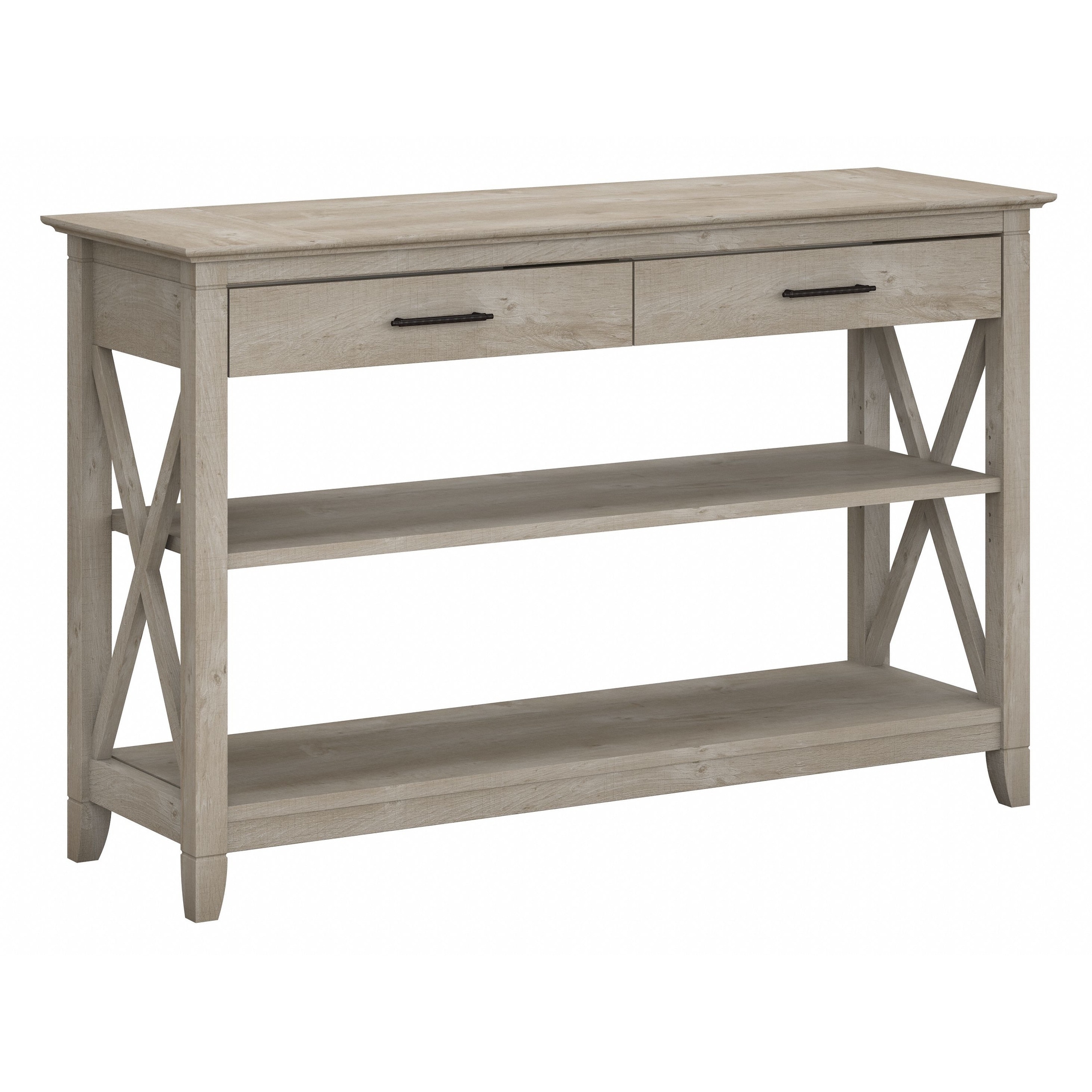Gray console table store with drawers