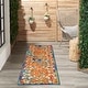 preview thumbnail 35 of 103, Nourison Aloha Transitional Scroll Indoor/Outdoor Damask Rug 2' x 6' Runner - Multi