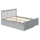 preview thumbnail 32 of 62, Max and Lily Slat Headboard Full Bed with Trundle