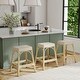 preview thumbnail 107 of 124, Robias 24.5" Rattan Rectangular Counter Stool